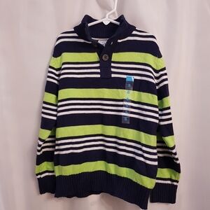 Children's Place boys size Small or 5/6 striped knit sweater NWT